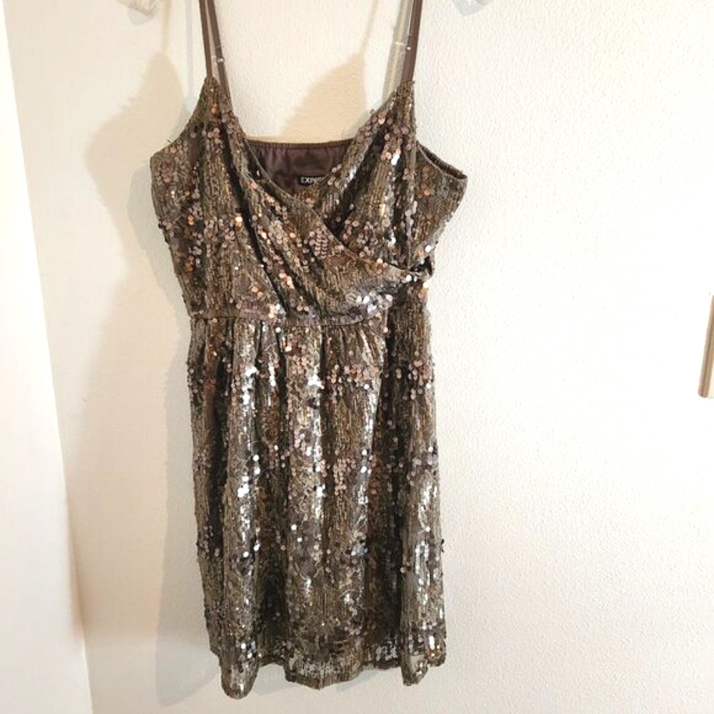Express sequin cocktail dress Sz Lg, Fits XL